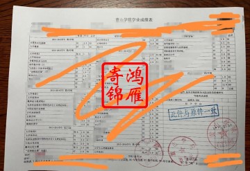 黄山学院出国留学中文成绩单打印案例