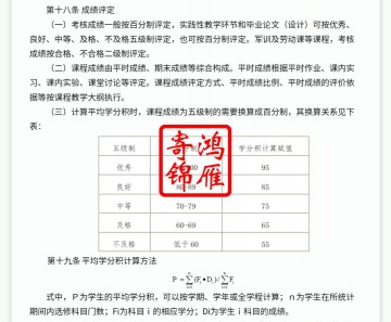 北京林业大学出国留学中英文成绩单平均学分绩点计算方法证明GPA