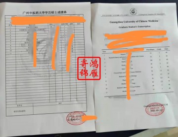 广东中医药大学学历硕士成绩单打印案例