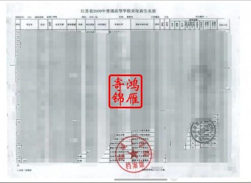 盐城工学院新生录取花名册复印案例