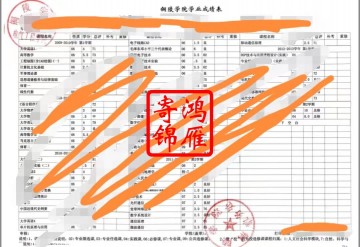 铜陵学院本科中文成绩单打印案例