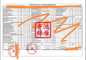 重庆交通大学出国留学中英文成绩单打印盖章案例