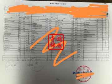 攀枝花学院中文成绩单打印案例