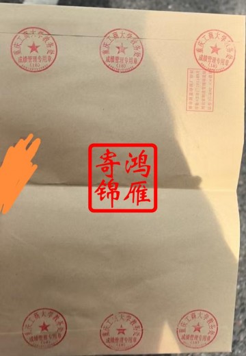 重庆工商大学出国留学成绩单打印盖章密封案例