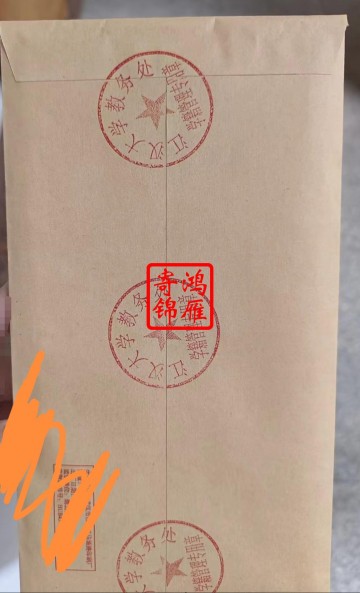 江汉大学出国留学成绩单打印盖章密封案例