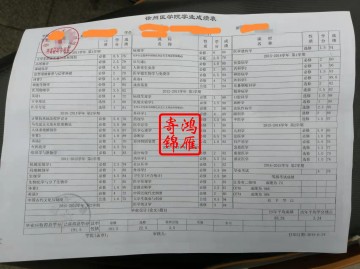 徐州医科大学中文成绩单打印代办案例