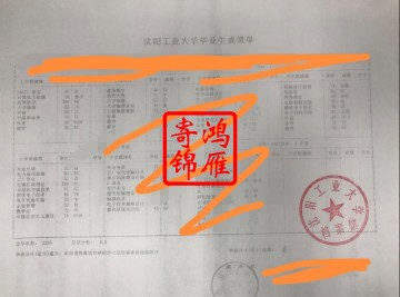 沈阳工业大学中文成绩单打印案例